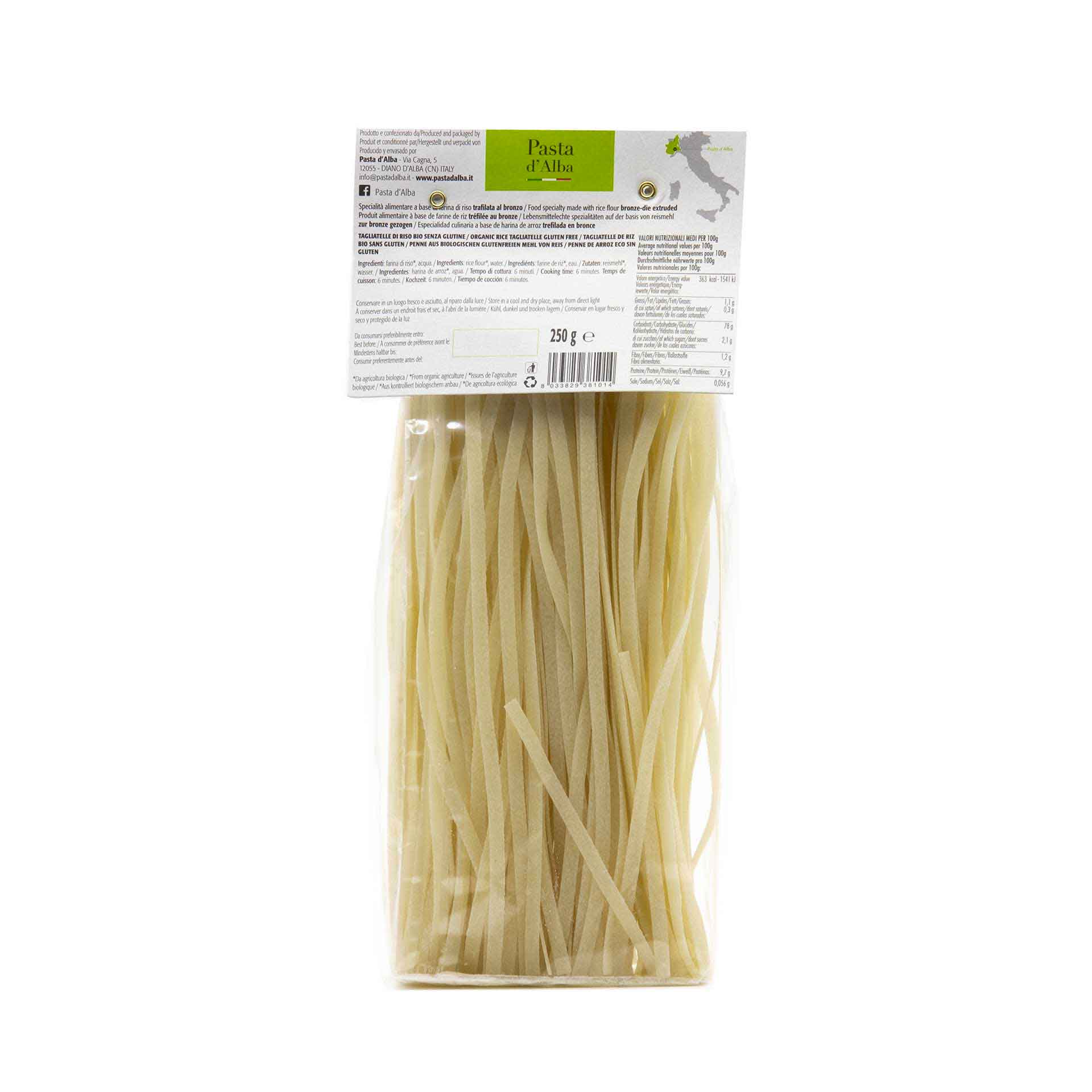 Pastina di Riso e Carota Bio Senza Glutine Pasta d'Alba 250gr