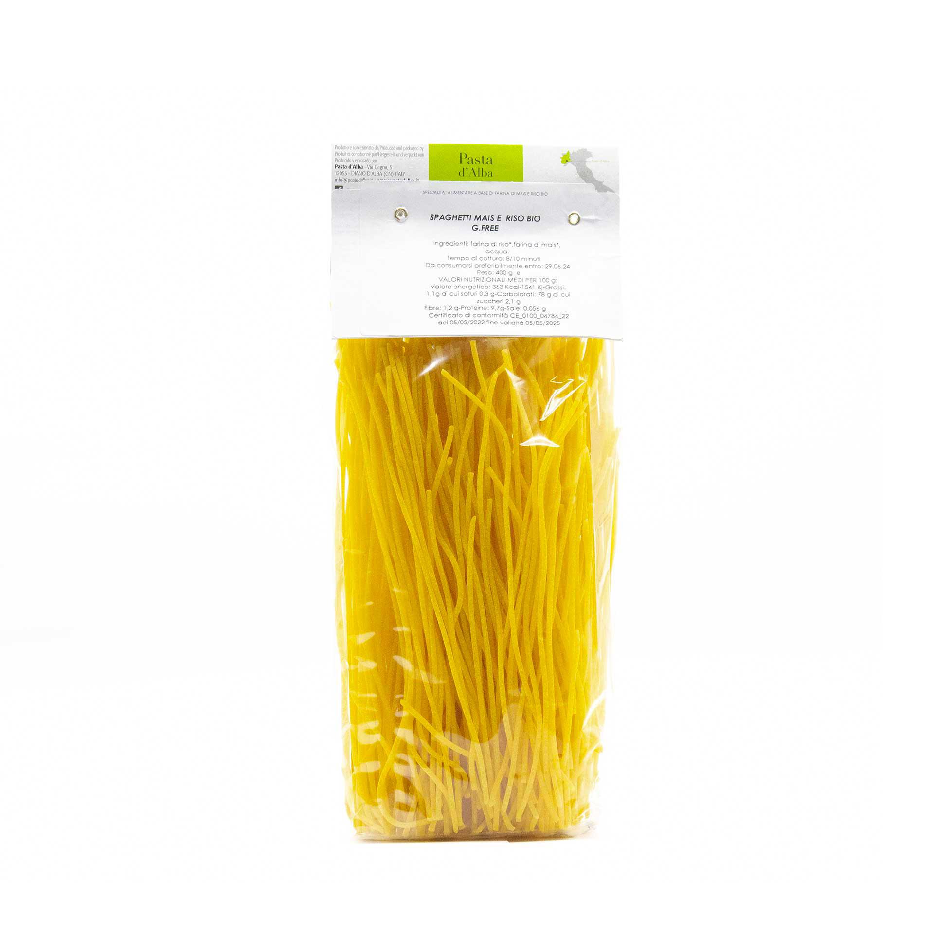 Spaghetti di Riso Integrale Bio Senza Glutine Pasta d'Alba 250gr