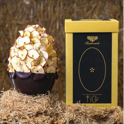 Uovo di Cioccolato Extrafondente Milo Santomiele 650gr - fronte
