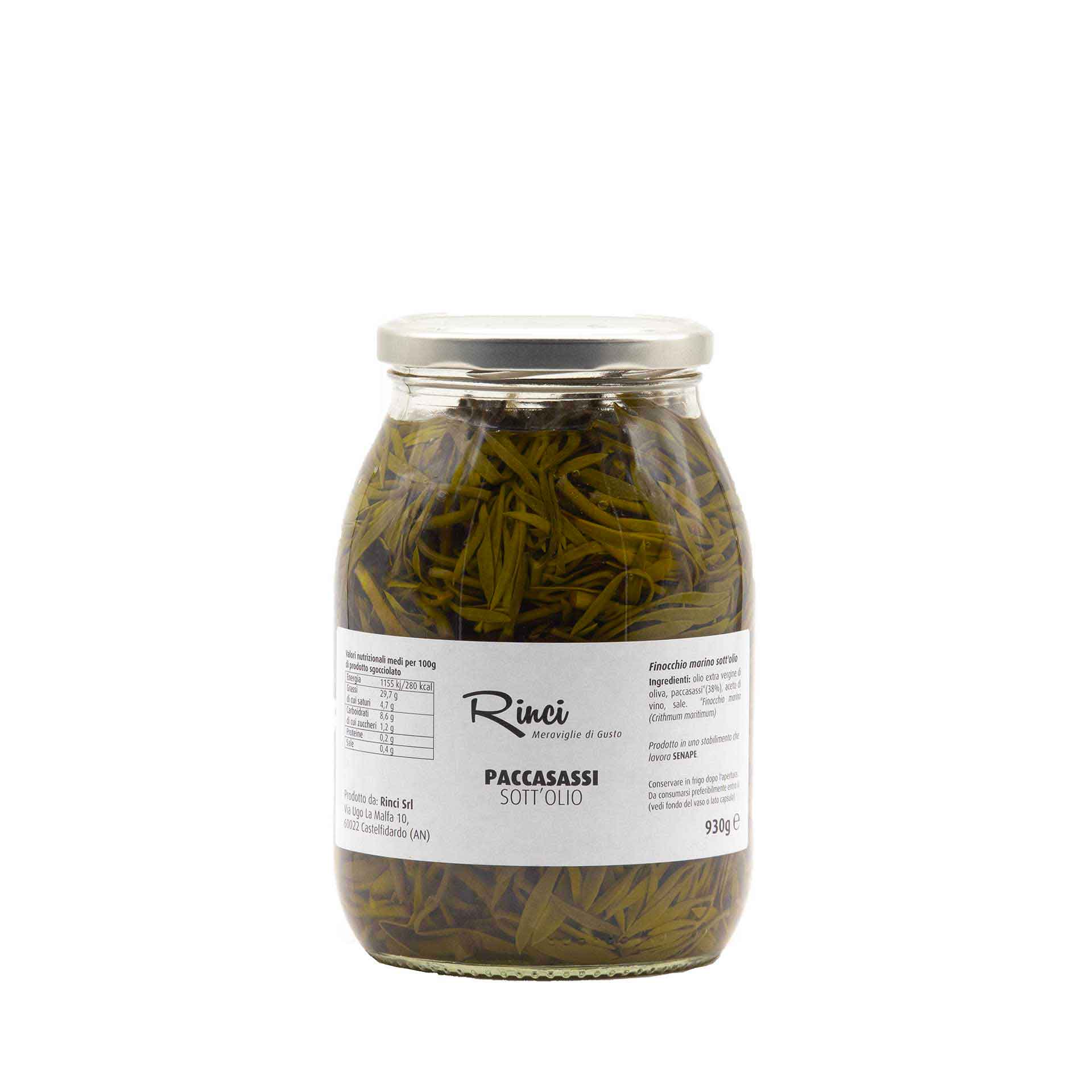 Paccasassi Sott Olio 930gr Foodoteka