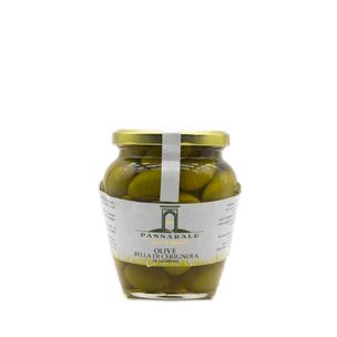 Olive Bella di Cerignola in salamoia Pannarale Giuseppe 500gr - fronte