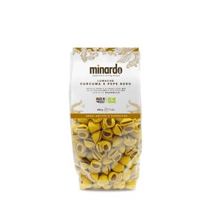 Lumache alla Curcuma e Pepe Nero Bio Pastificio Minardo - fronte