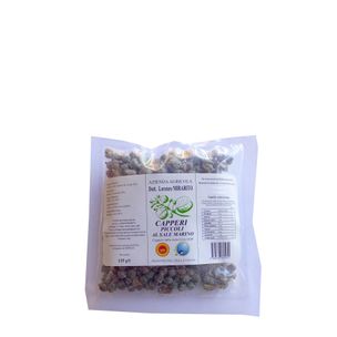 Capperi delle Isole Eolie D.O.P. Piccoli, 125gr - fronte