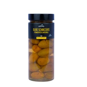 Olive Schiacciate Fermentate al Naturale 350gr - fronte