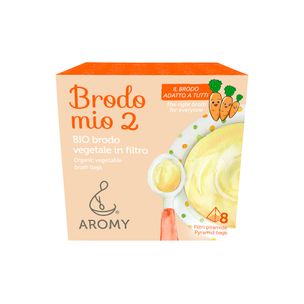 Brodo Mio 2 Bio Brodo Vegetale Conf. 8 Filtri Aromy - fronte