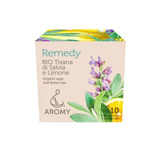 Tisana di Salvia e Limone bio Conf. 10 Filtri Aromy - fronte