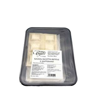 Ravioli di Ricotta Bietola e Zafferano Medi 500Gr - fronte