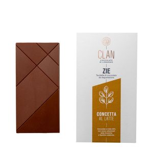 Ciccolato al Latte 48% con Liquirizia Calabrese Concetta 70Gr - fronte