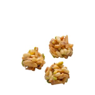 Nuovole Croccanti di Cioccolato Bianco con Mandorle, Limone e Pistacchi Adelina - fronte