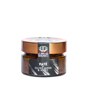 Paté di Olive Nere e Noci 90gr - fronte