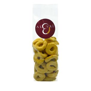 Taralli 100% Olio ExtraVergine di Oliva Alevrì 300Gr - fronte