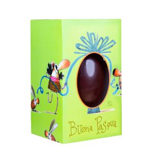 Uovo di Ciccolato Fondente il Kocciolato 250Gr - fronte