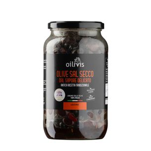 Olive Leccino Sal Secco Delicate 750gr - fronte