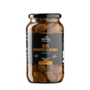 Olive Schiacciate Fermentate al Naturale 700gr - fronte