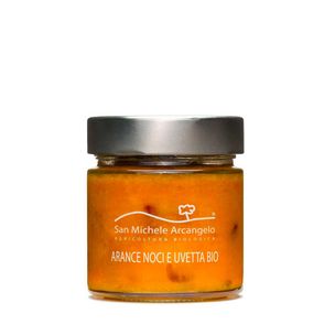 Composta Bio di Arance Noci e Uvetta 230gr - fronte