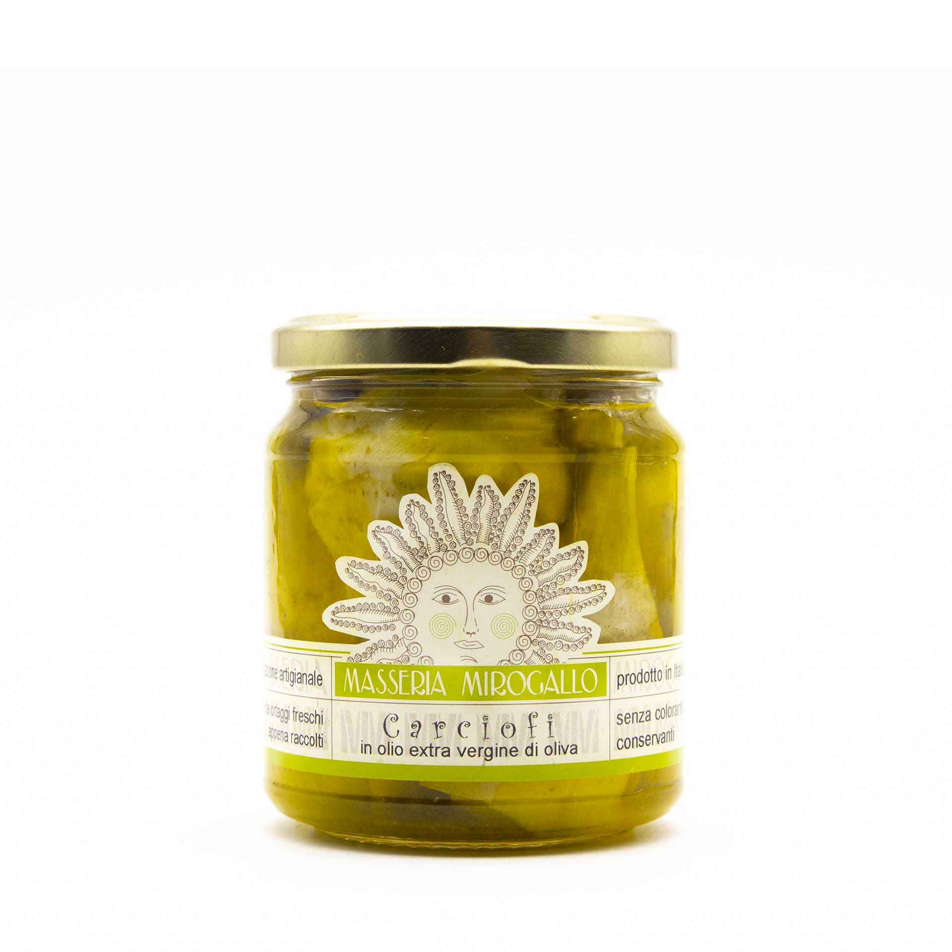 Carciofi in Olio Evo 280gr - fronte