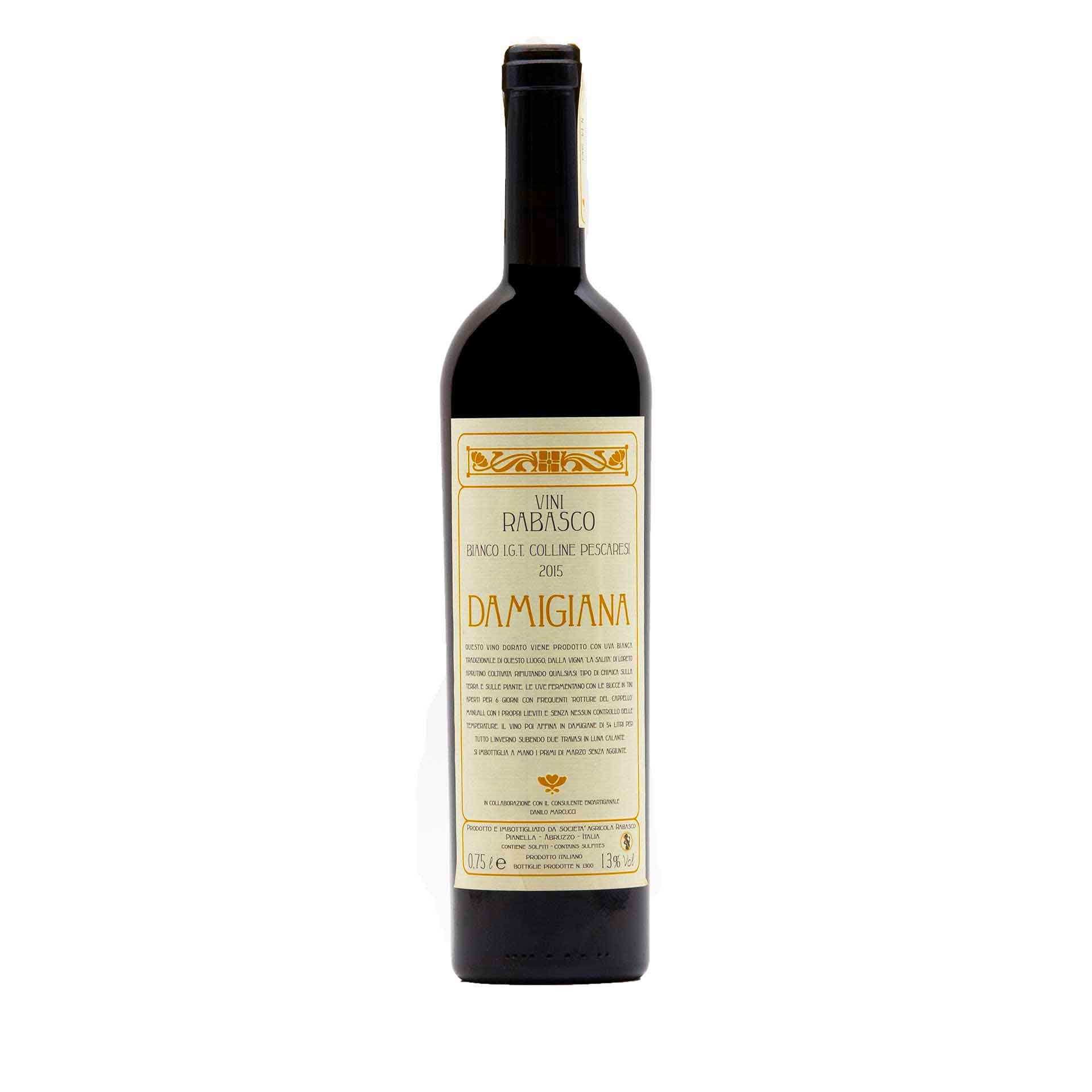 Bianco Damigiana 2015 Rabasco - fronte