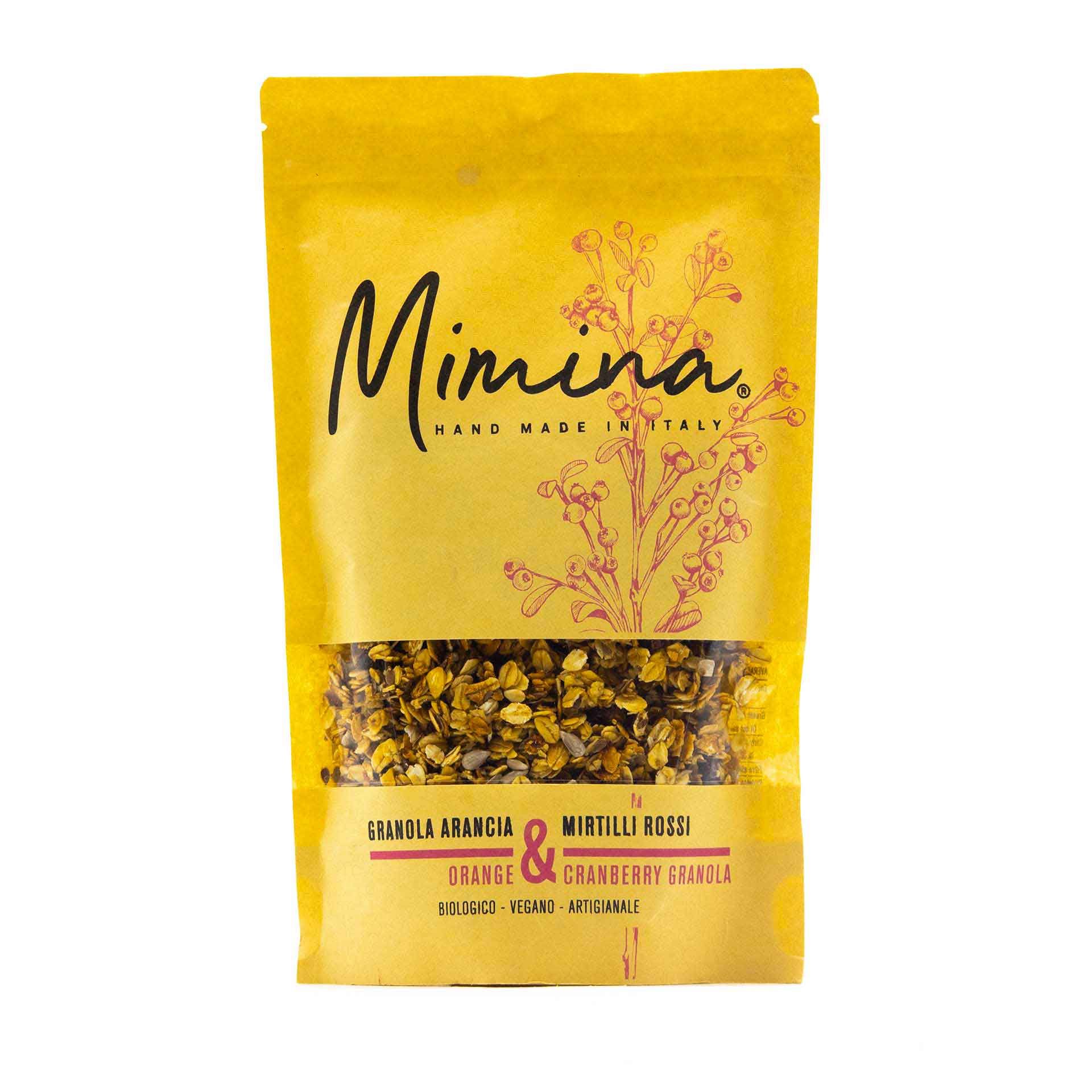 Granola Biologica Arancia & Mirtilli Rossi - fronte