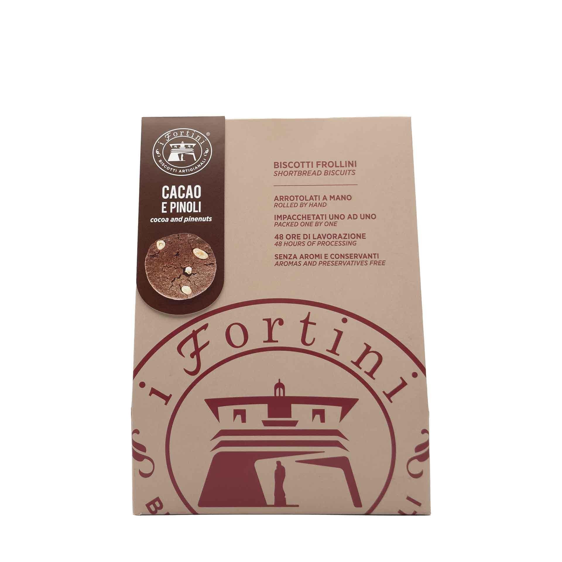 i Fortini al Cacao e Pinoli 400gr - fronte