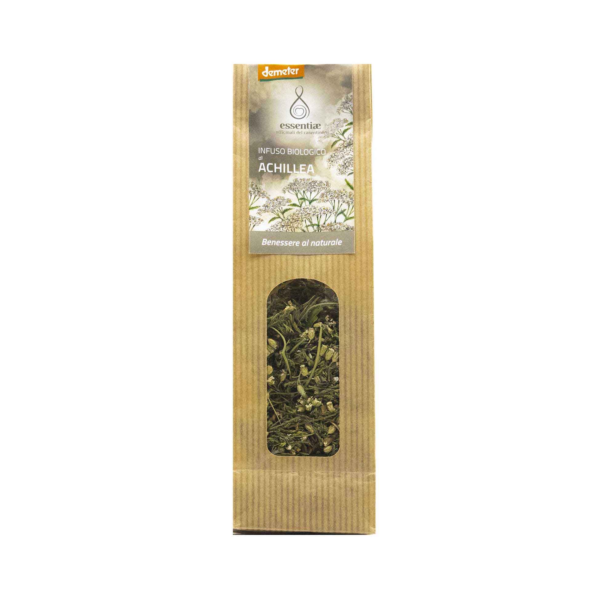 Infuso di Achillea Bio Fattoria Cuore Verde 20gr - fronte