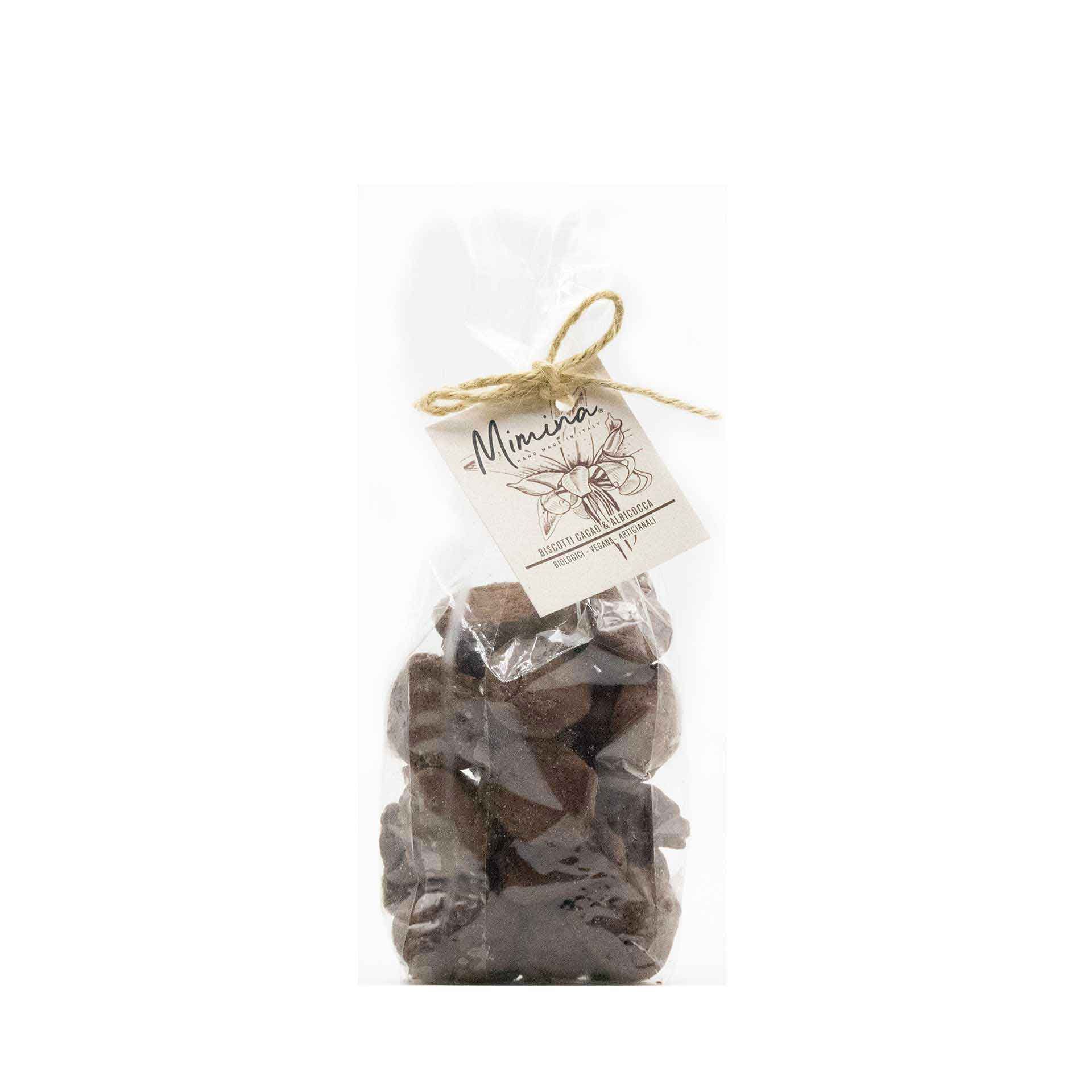 Biscotti Biologici Cacao & Albicocca - fronte