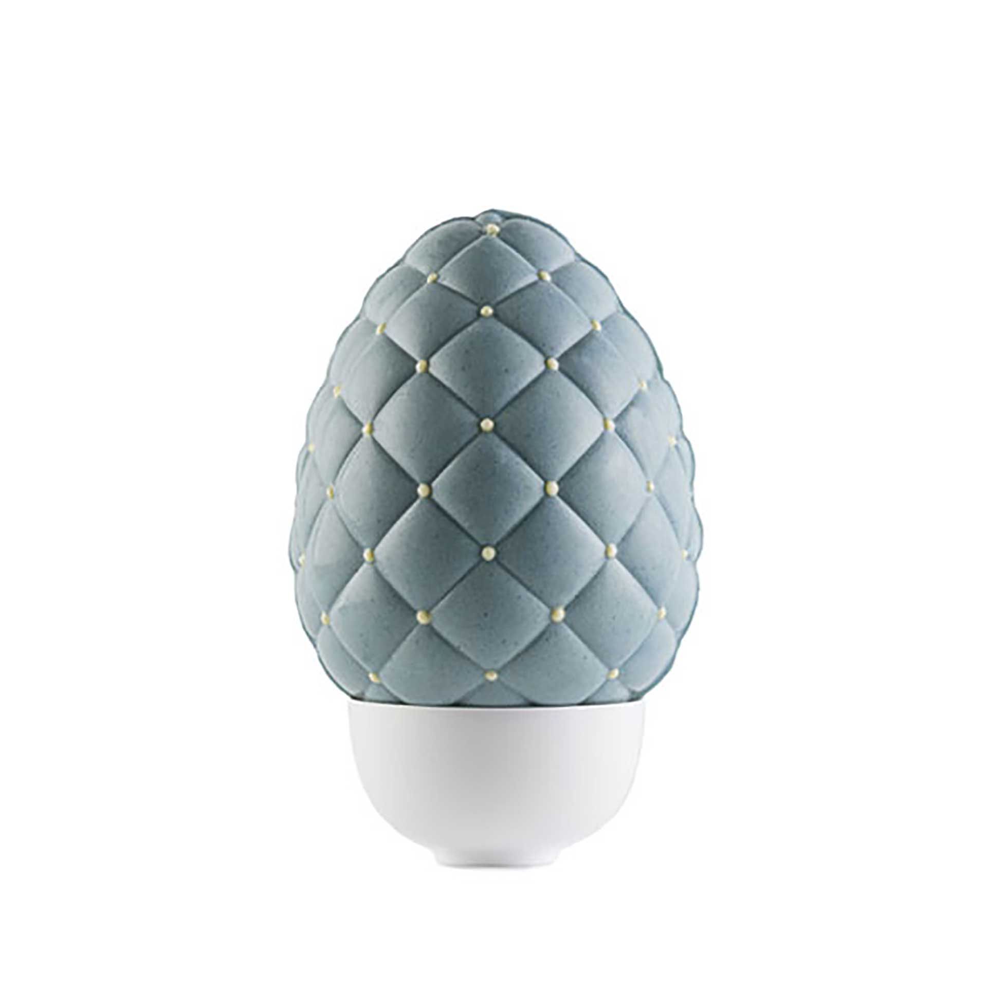 Uovo di Pasqua Azzurro al Cioccolato Bianco Bonajuto - fronte