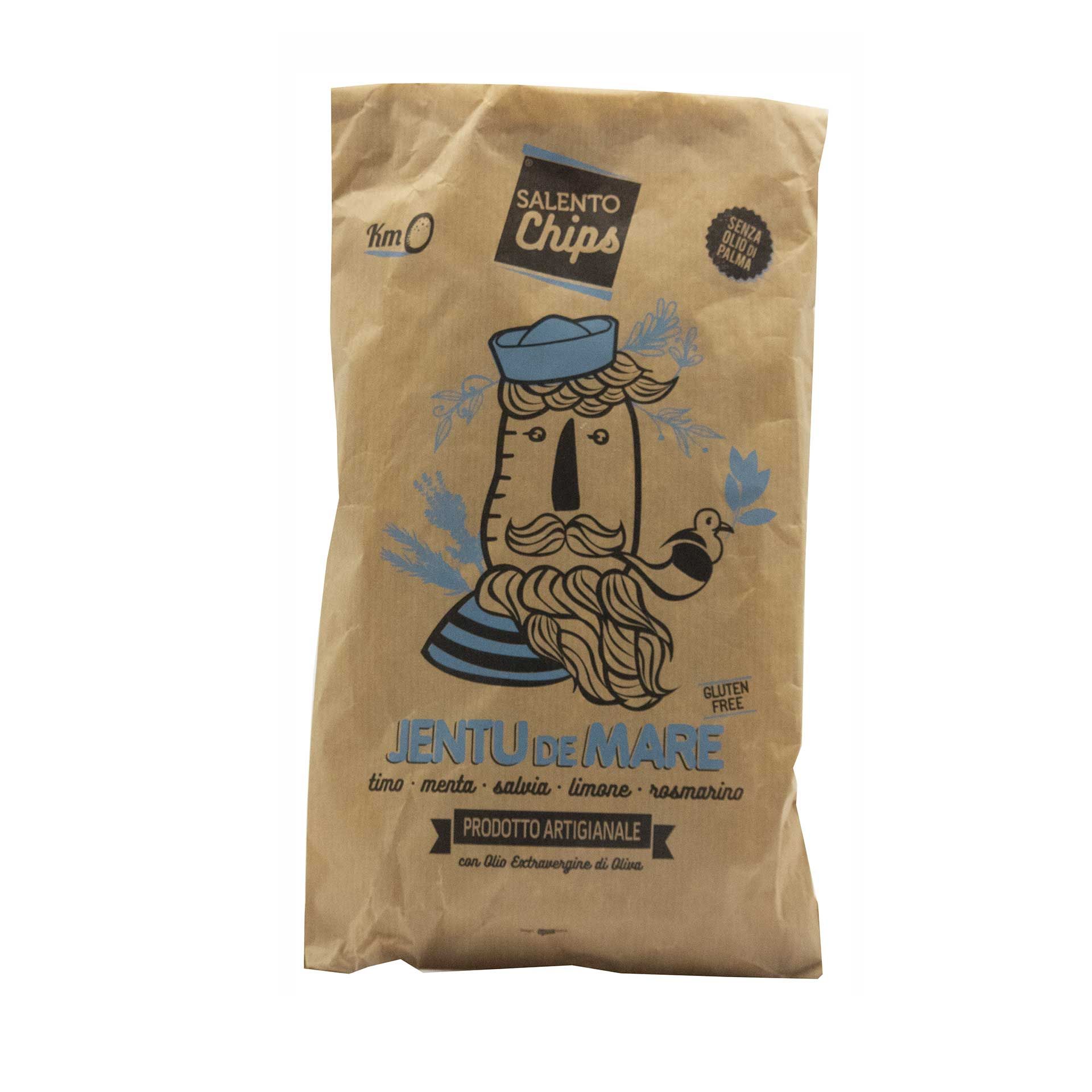 Patatine Artigianali Jentu de Mare Salento Chips - fronte