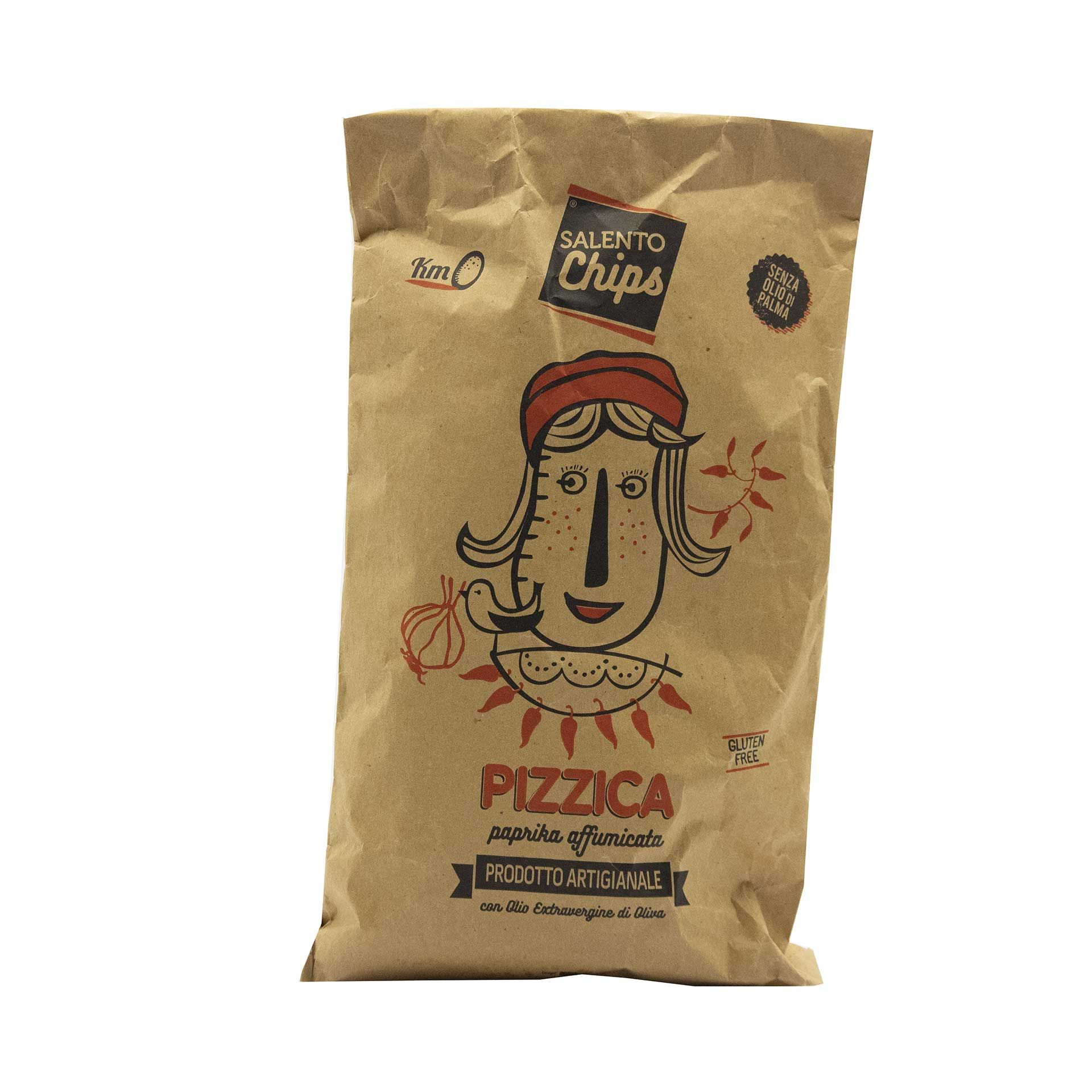 Patatine Artigianali Pizzica Salento Chips - fronte
