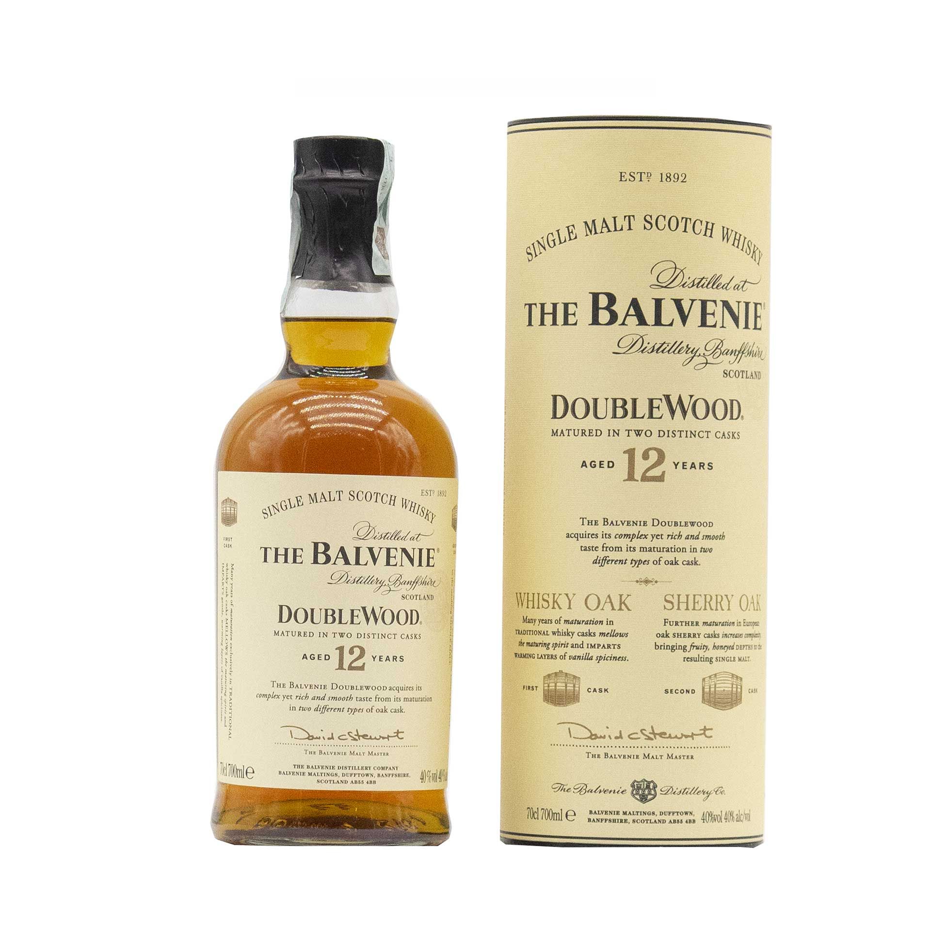 The Balvenie DoubleWood 12 Y.O. - fronte