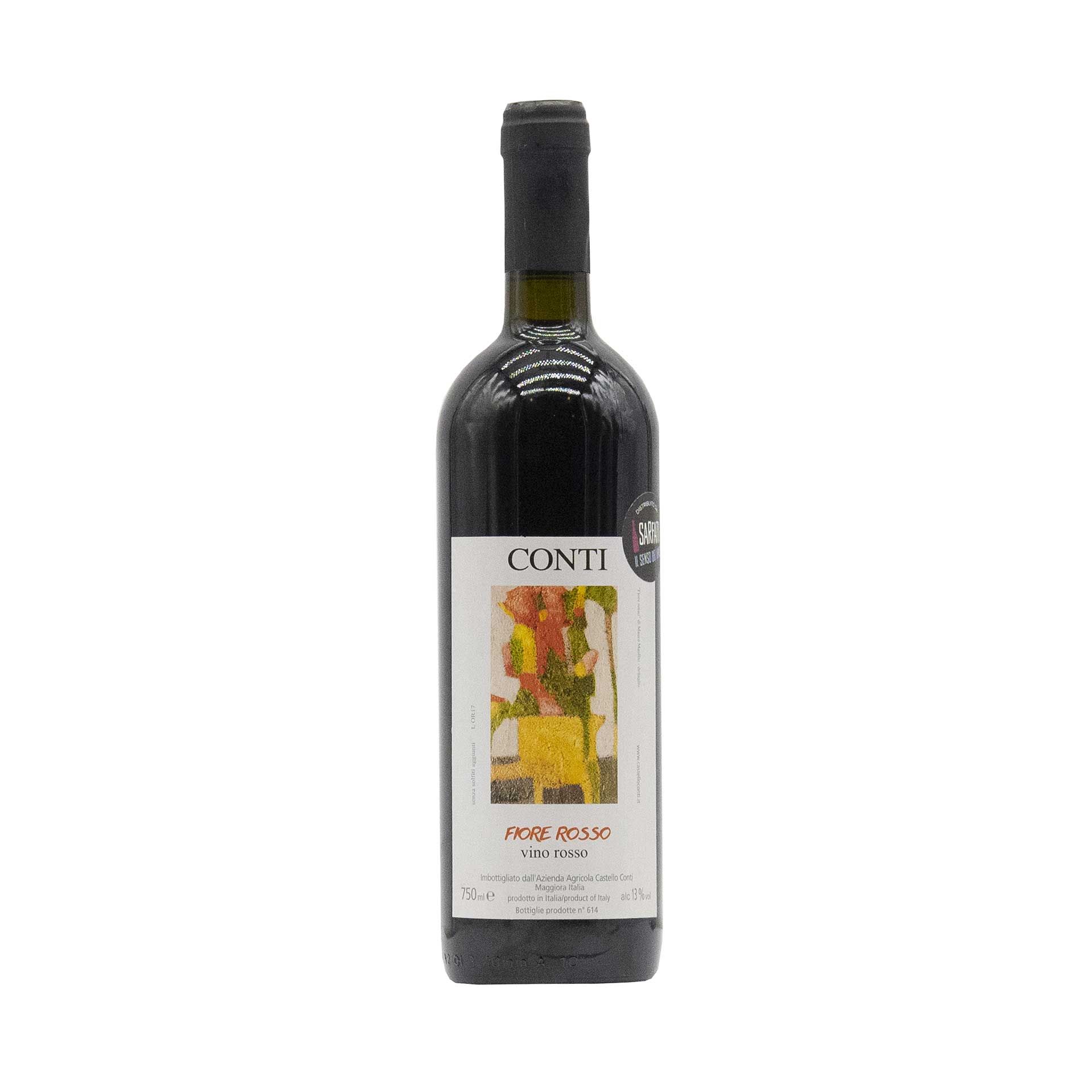 Fiore Rosso Vino Rosso Castello Conti - fronte