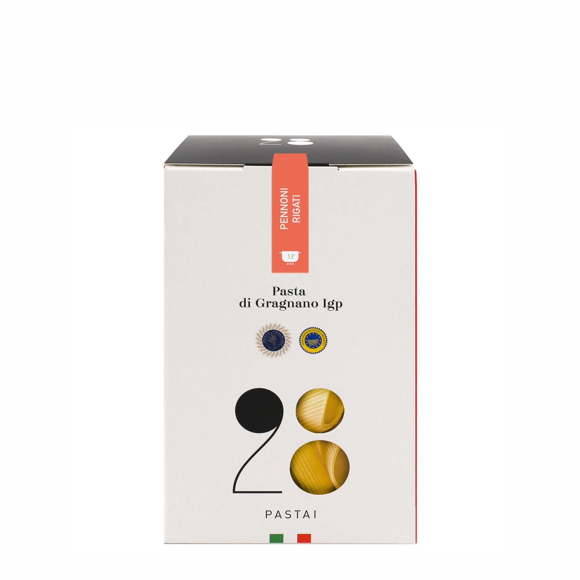 Pennoni Rigati Pasta di Gragnano I.G.P. 28 Pastai - fronte