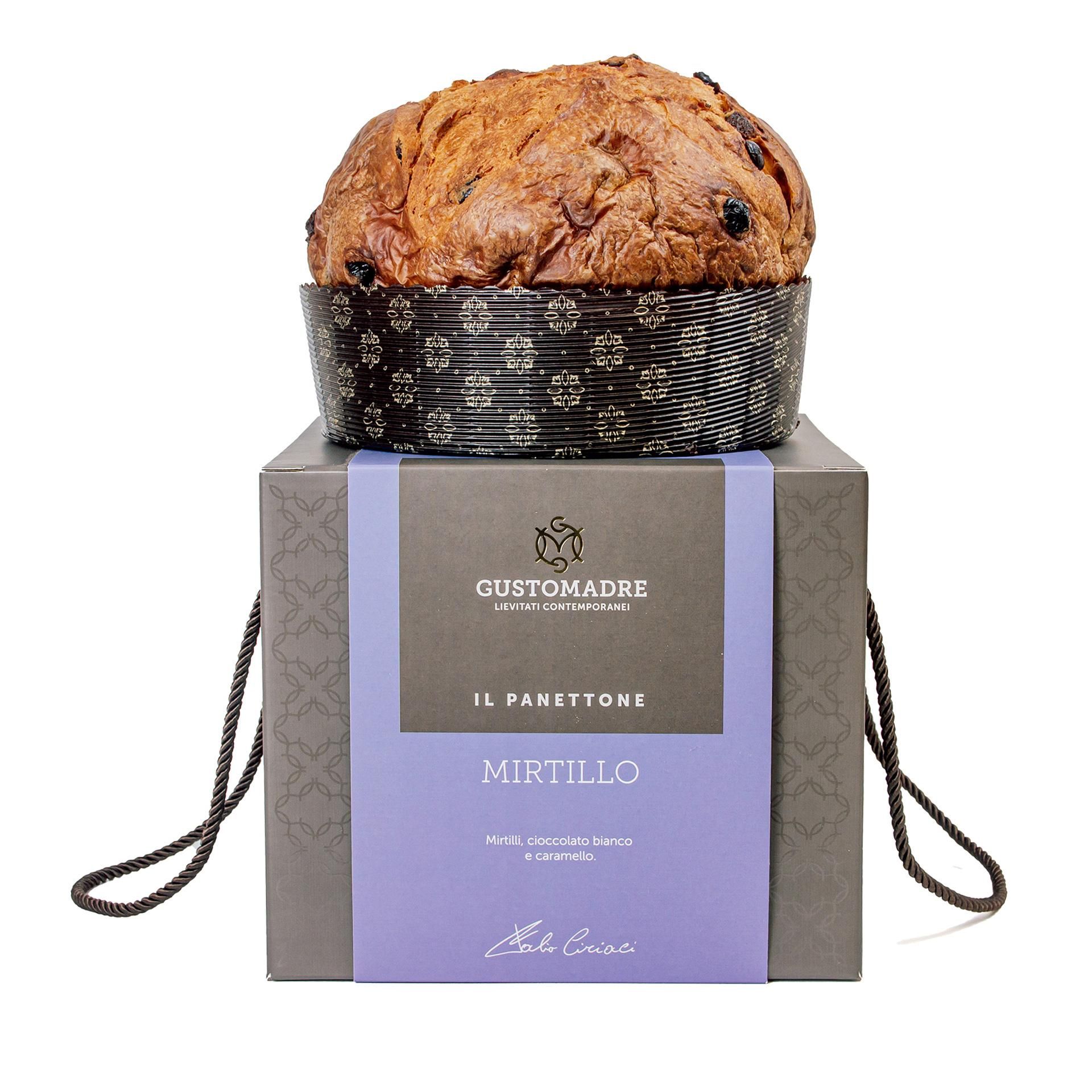 Panettone Artigianale Mirtillo Gusto Madre - fronte