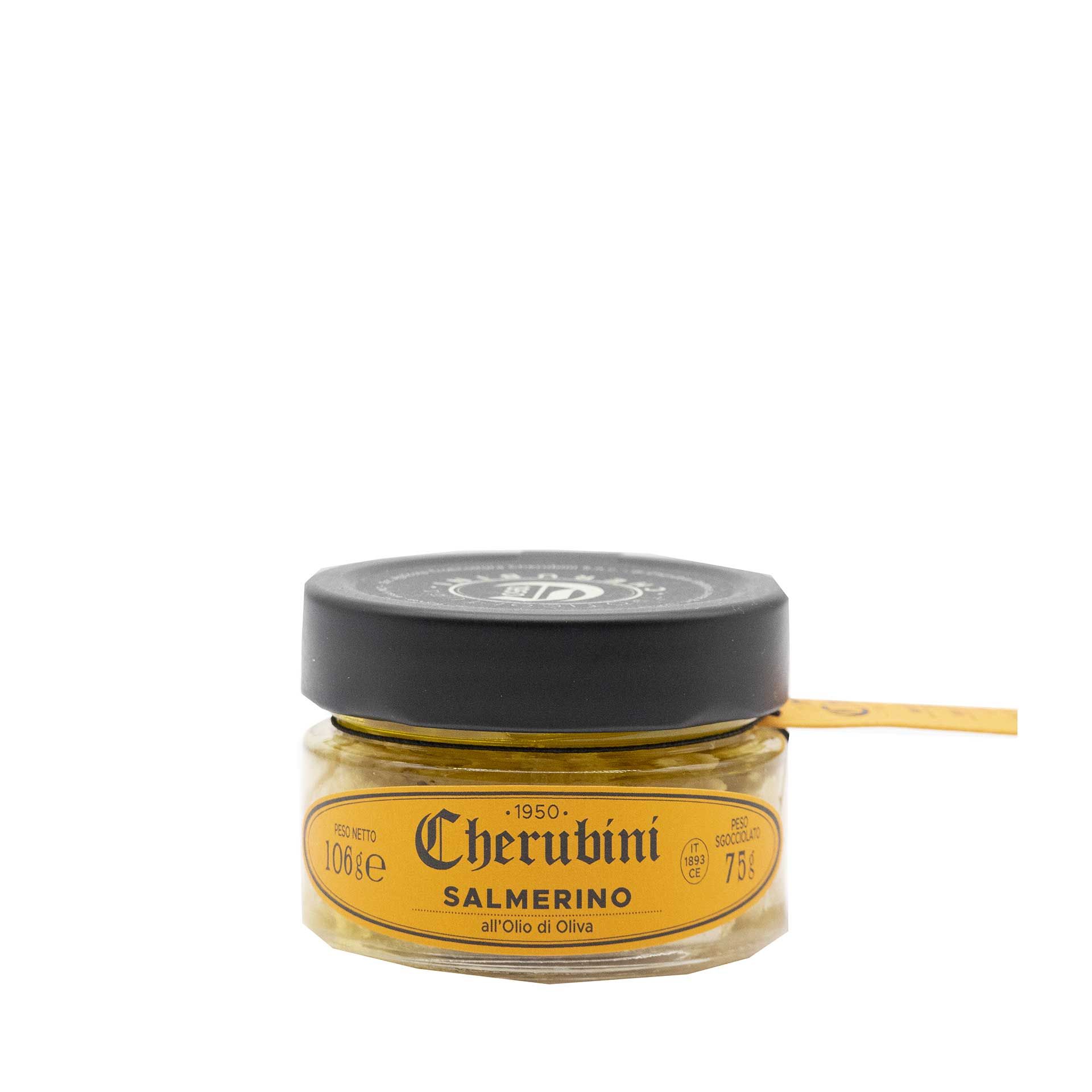 Salmerino All'Olio di Oliva Cherubini 106gr - fronte