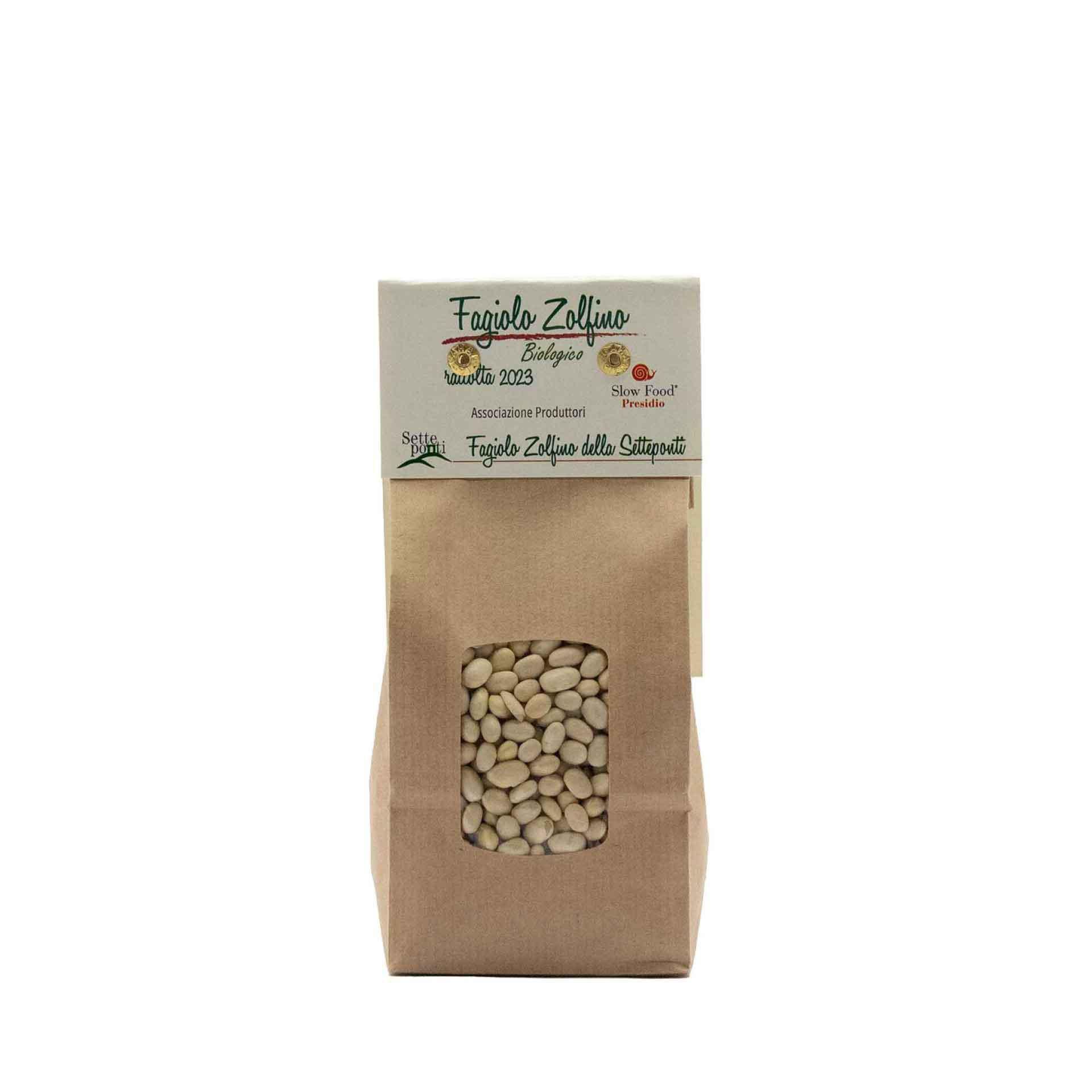 Fagiolo Zolfino Biologico 350Gr Le Fontanacce - fronte
