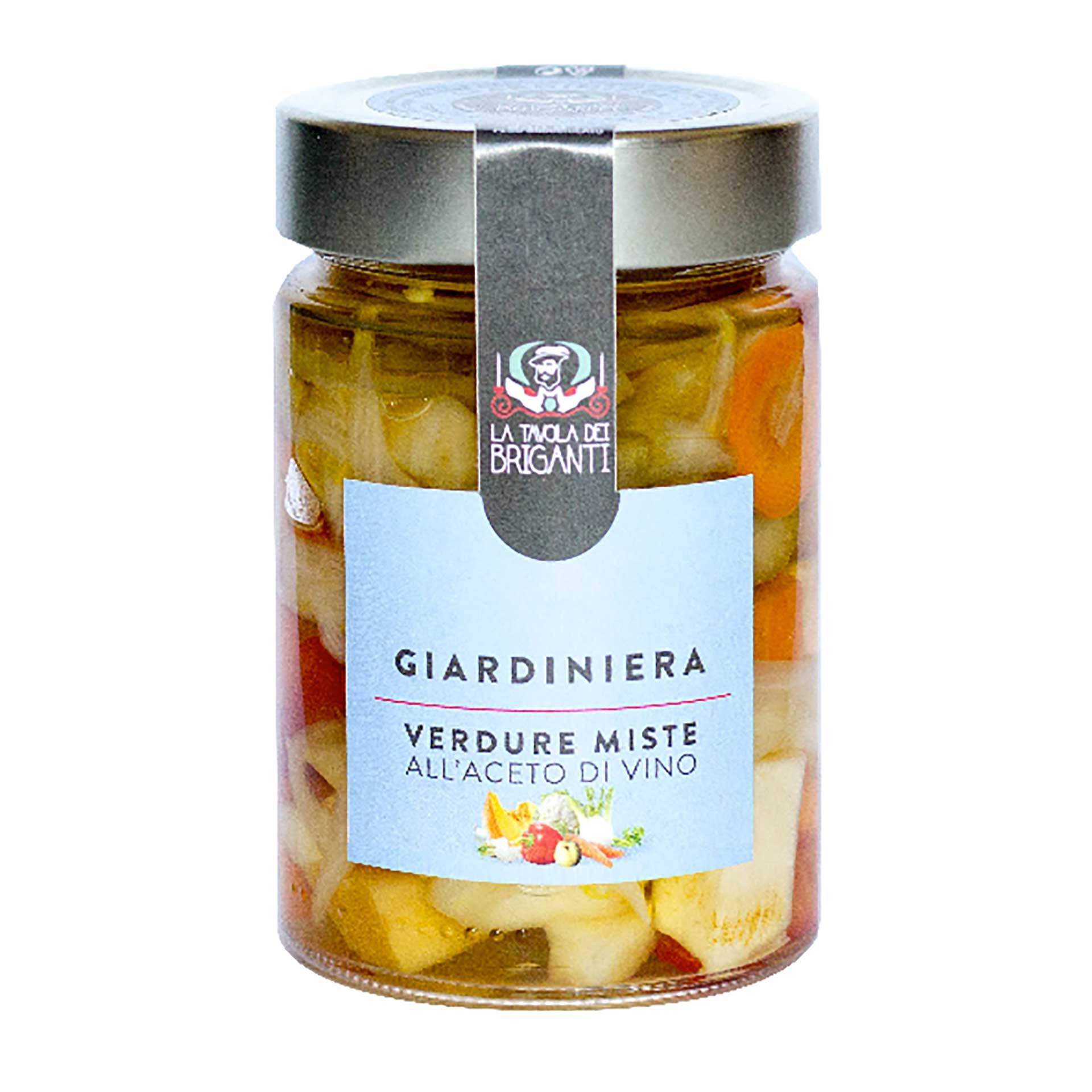 Giardiniera all'Aceto di Vino 300gr - fronte