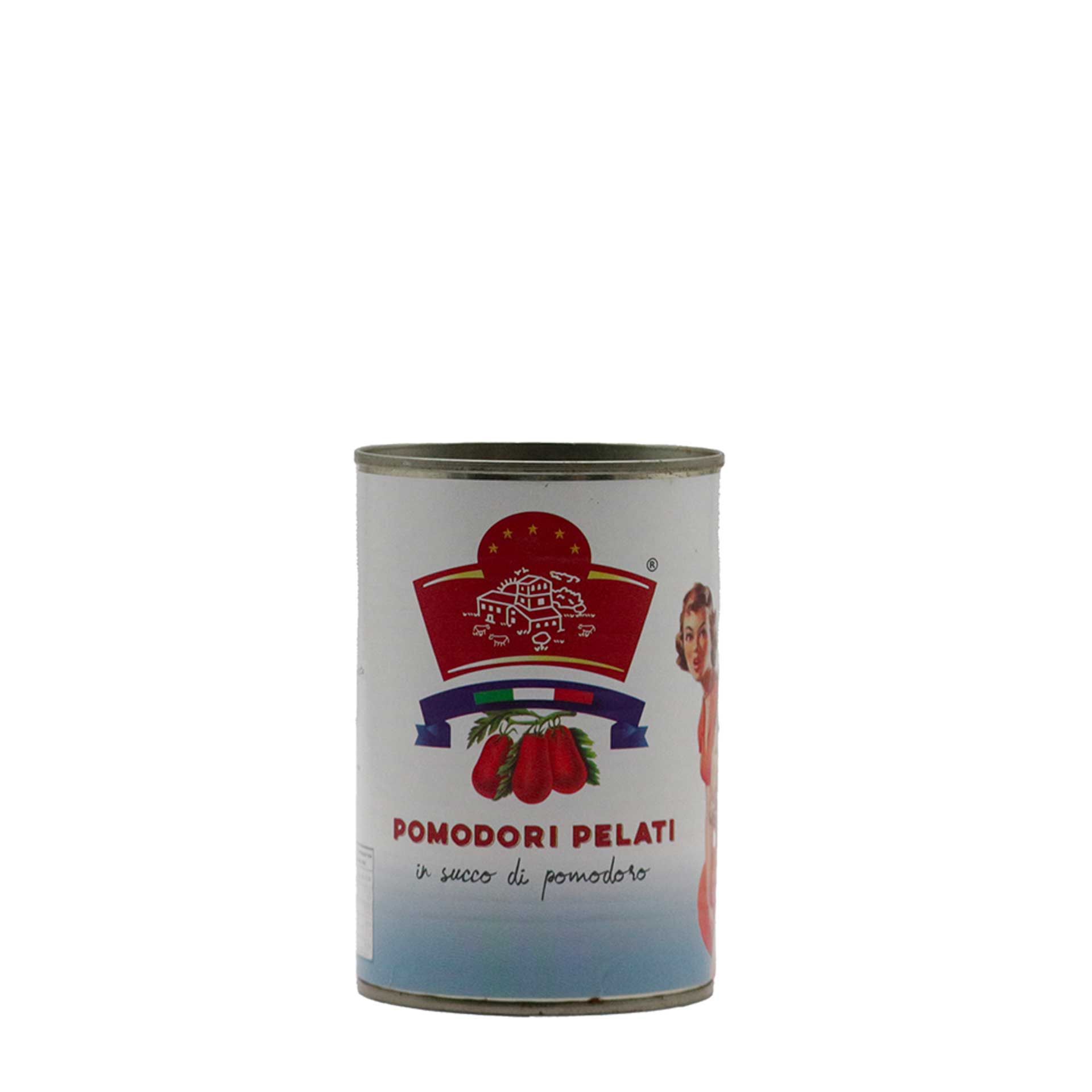 Pomodori Pelati in Succo di Pomodoro 400gr - fronte