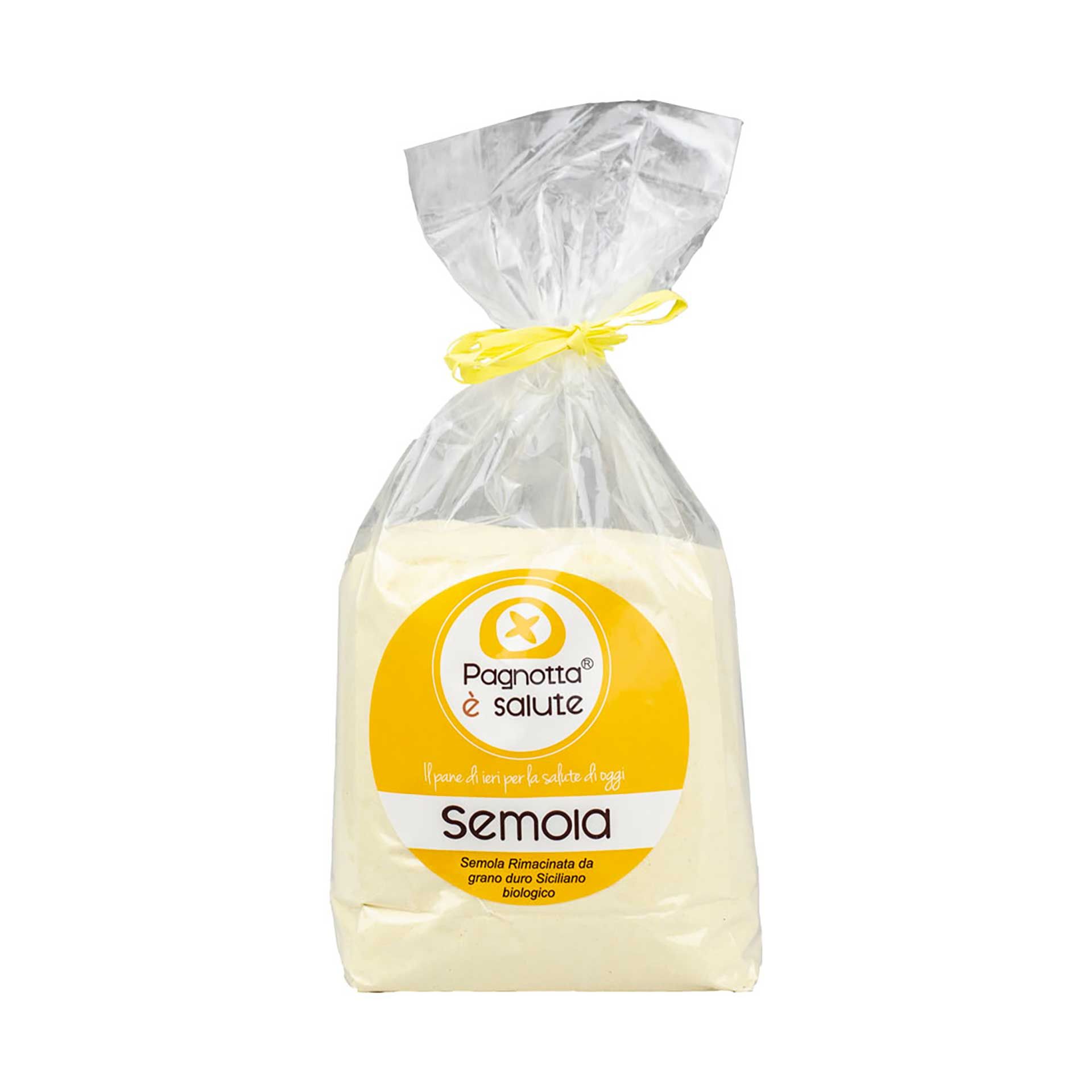 Semola Rimacinata di Grano Duro Bio Pagnotta è Salute 1Kg - fronte