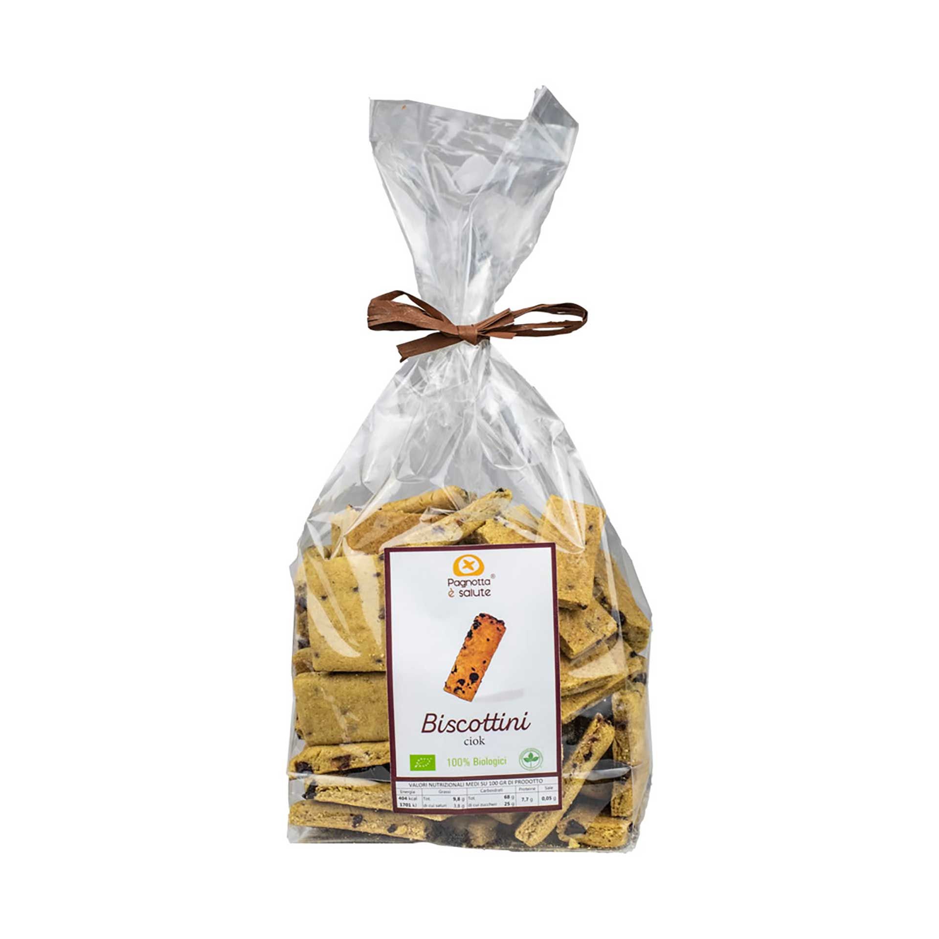 Biscottini Bio Ciok Pagnotta è Salute 250gr - fronte