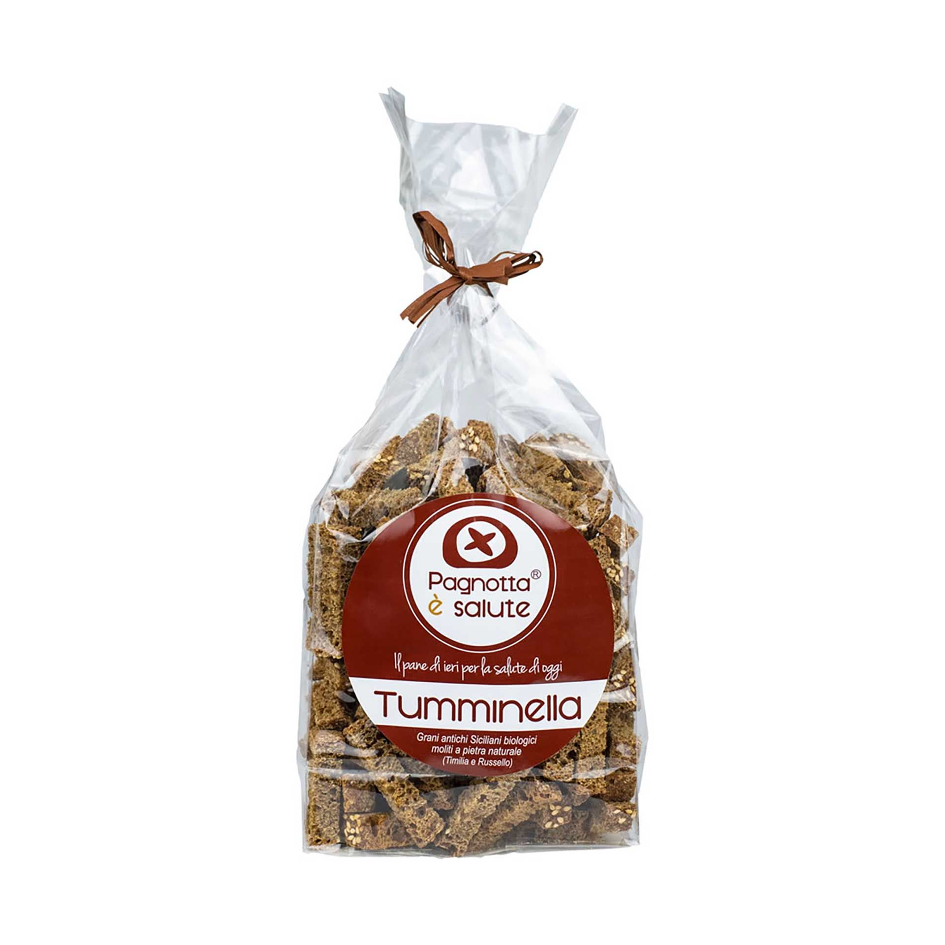 Cubotti Bio Tostati Tumminella Pagnotta è Salute - fronte