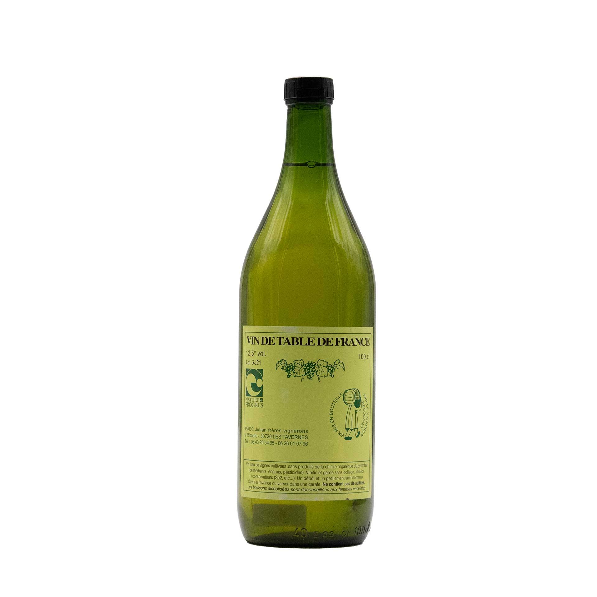 Vin de Table de France Blanc - fronte