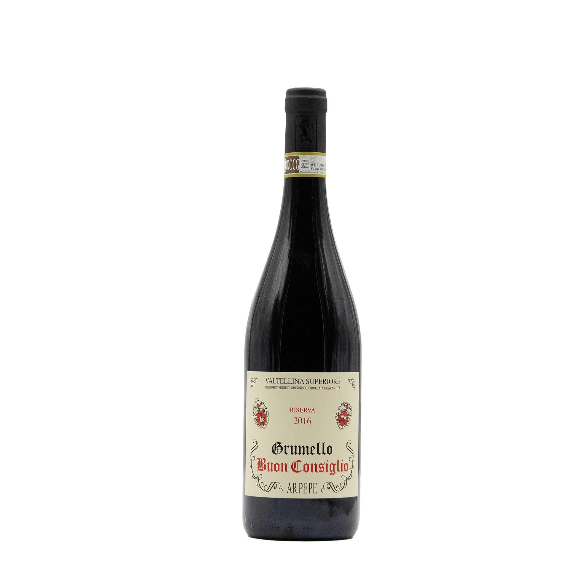 Grumello Buon Consiglio Riserva 2016 Arpepe - fronte