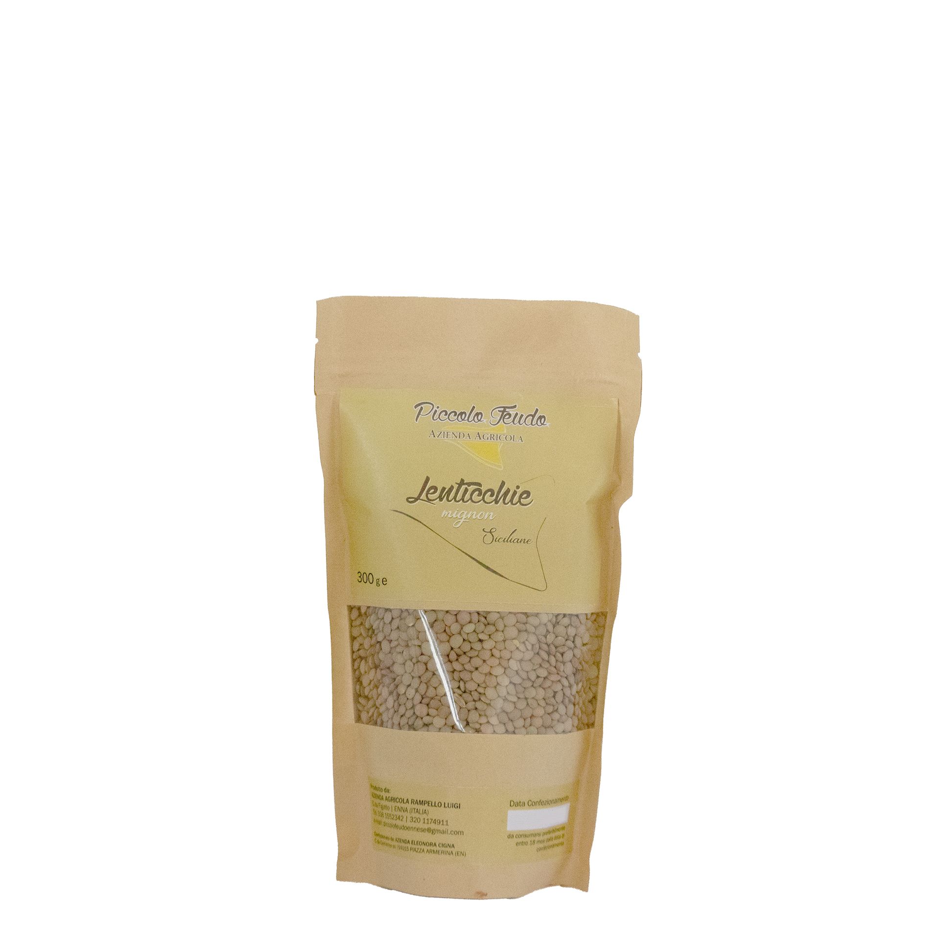 Lenticchie Mignon Azienda Piccolo Feudo 300Gr - fronte