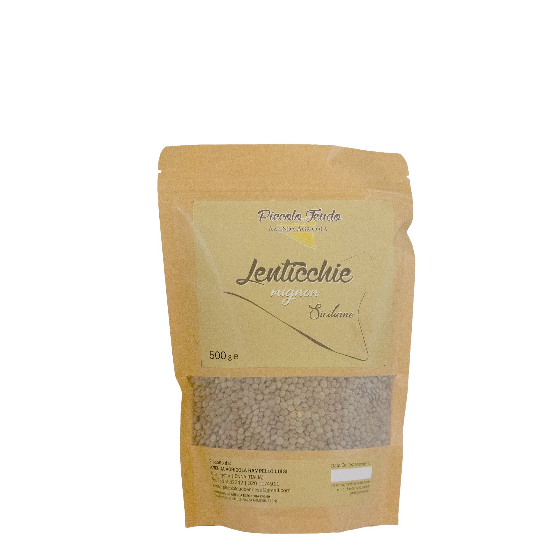 Lenticchie Mignon Azienda Piccolo Feudo 500Gr - fronte