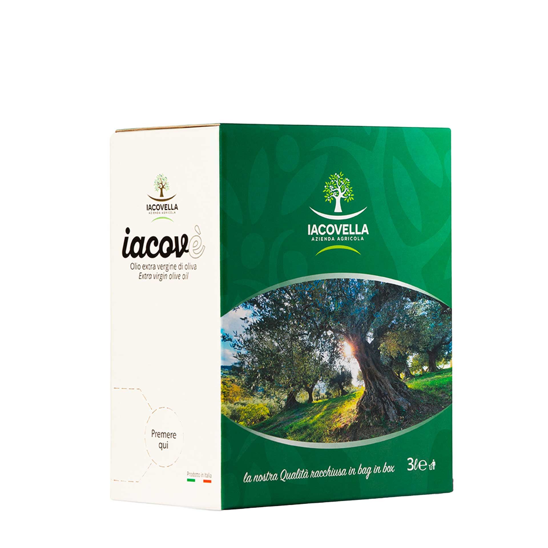 Olio Evo "Dritta" 3lt - fronte
