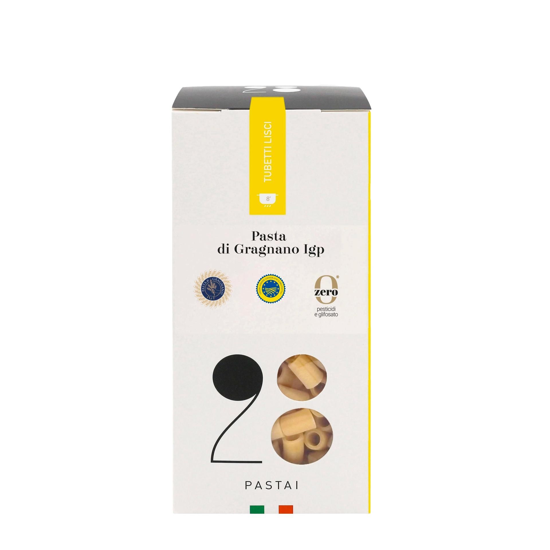 Tubetti Lisci Pasta di Gragnano I.G.P. 28 Pastai - fronte