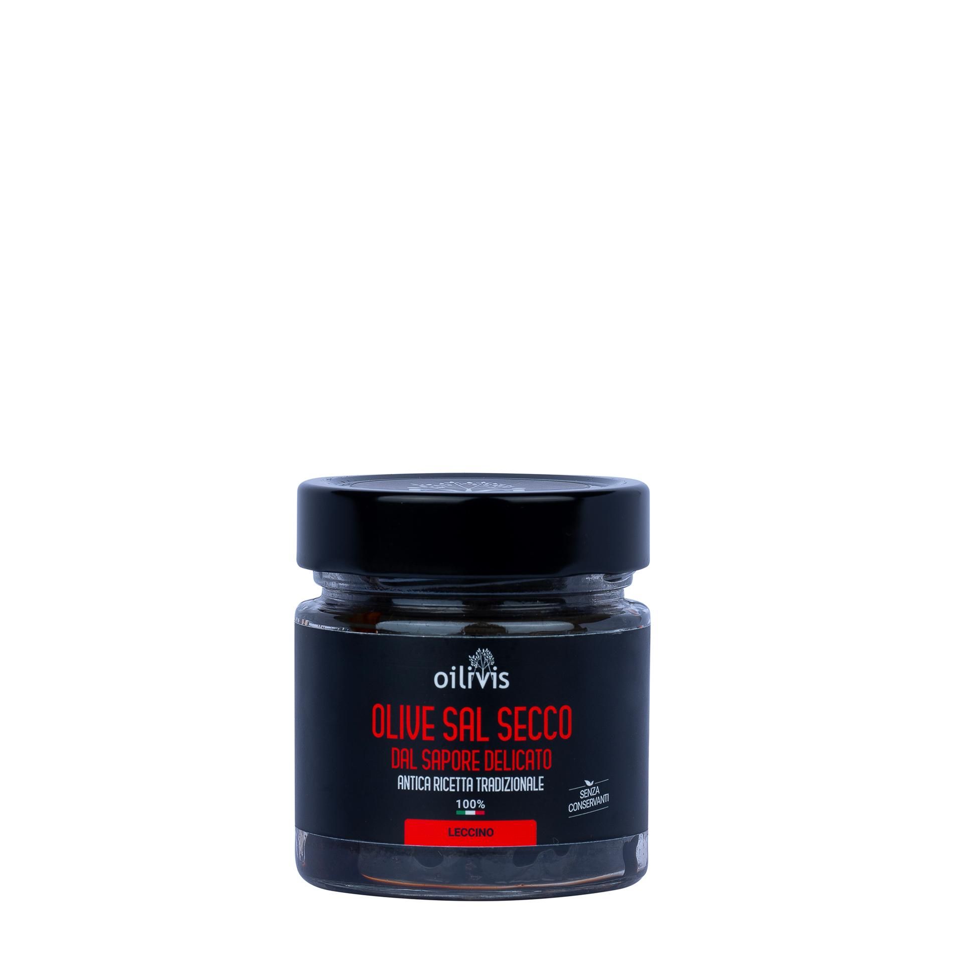 Olive Leccino Sal Secco Delicate Oilivis 150gr - fronte
