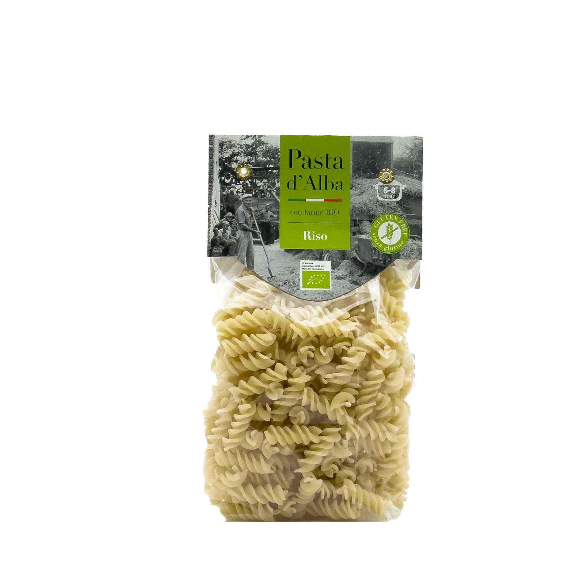 Fusilli di Riso Bio Senza Glutine Pasta d'Alba 250gr - fronte