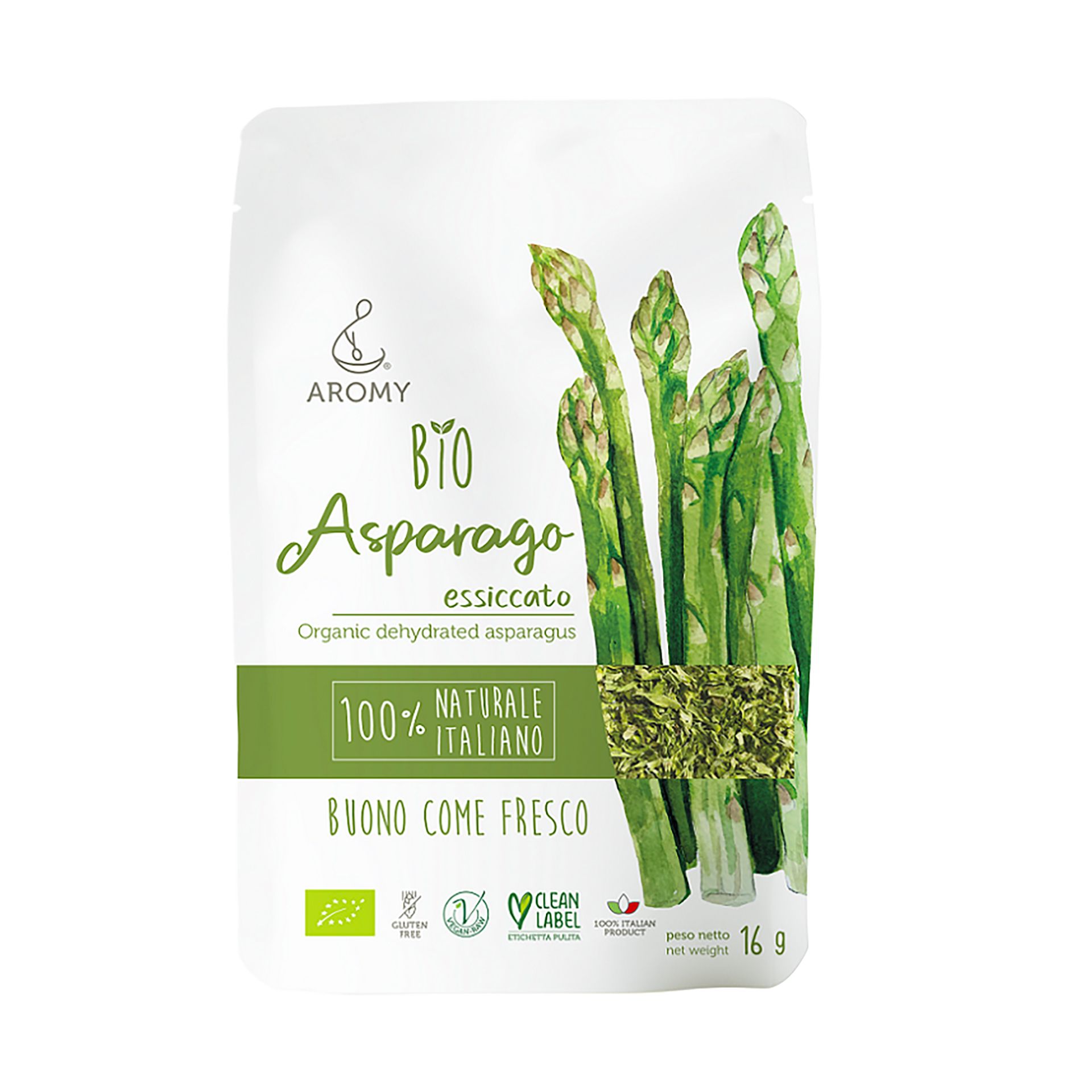 Asparago Biologico Essiccato Aromy - fronte