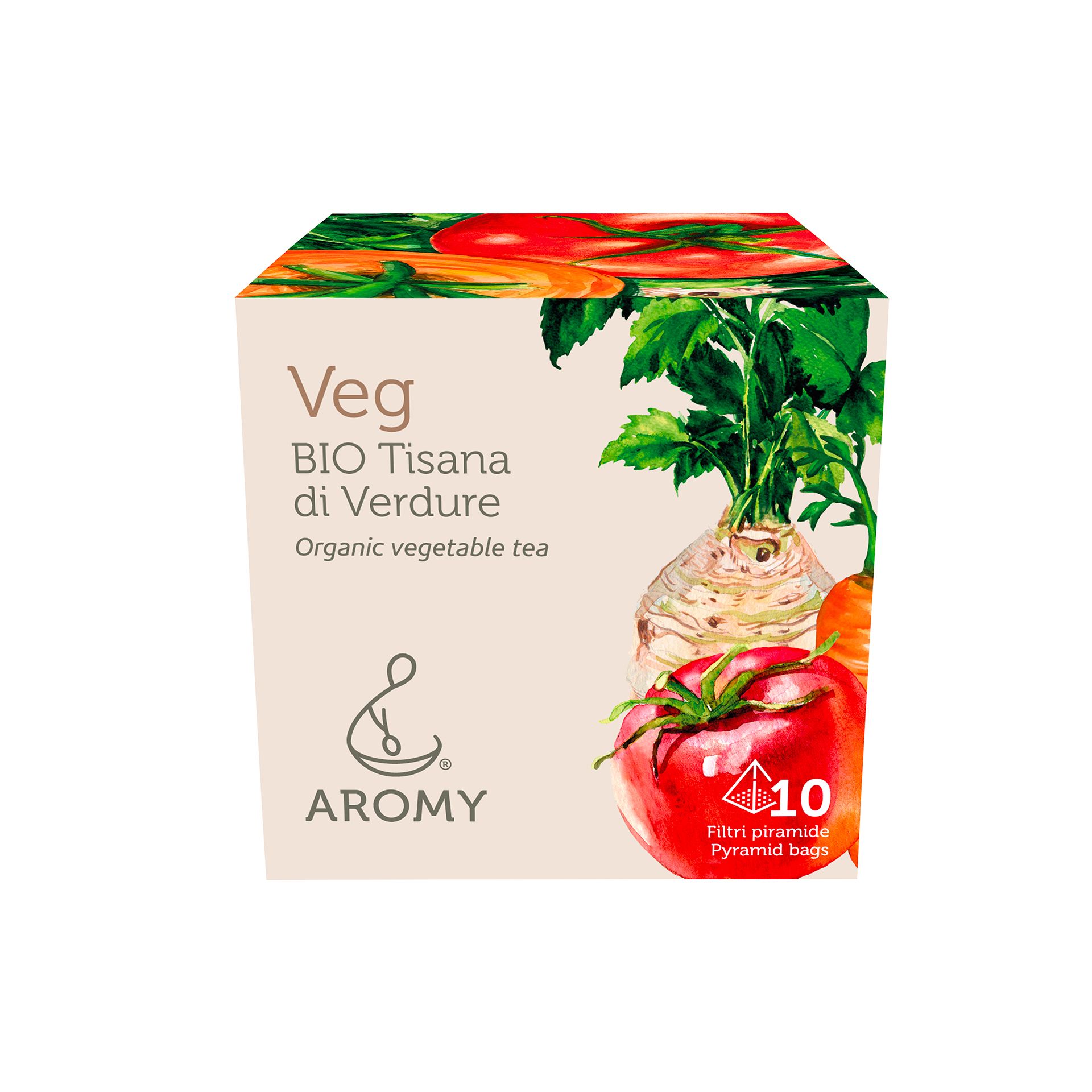 Tisana di Verdure bio Veg Conf. 10 Filtri Aromy - fronte