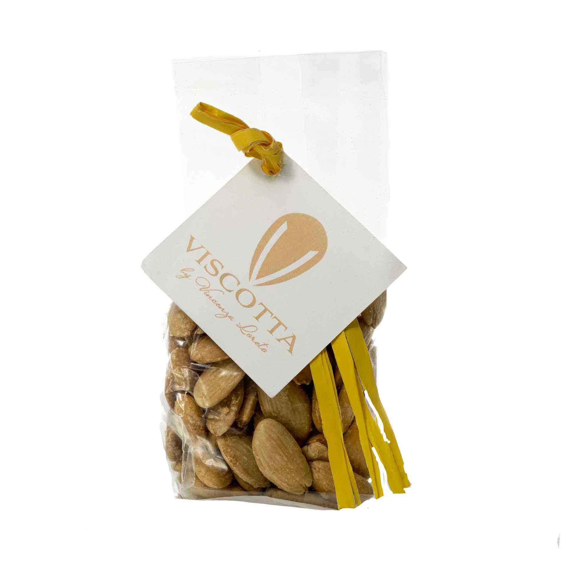 Mandorle Pizzuta D'Avola Salate 100gr Viscotta - fronte